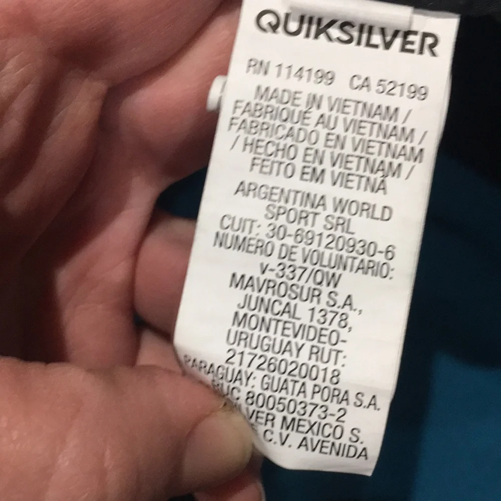 Quicksilver Dry Flight Water Repellent Board Shorts size 40 Blue black